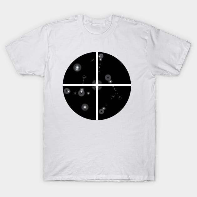 The dark disk t shirt T-Shirt by Russell Jayedi